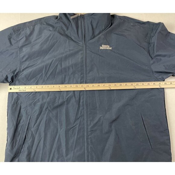 Sports Illustated Full Zip Jacket Men’s XL 100% Nylon Rain Coat Embroidered Logo - Picture 3 of 9